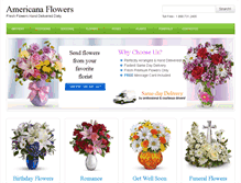 Tablet Screenshot of americana-flowers.com